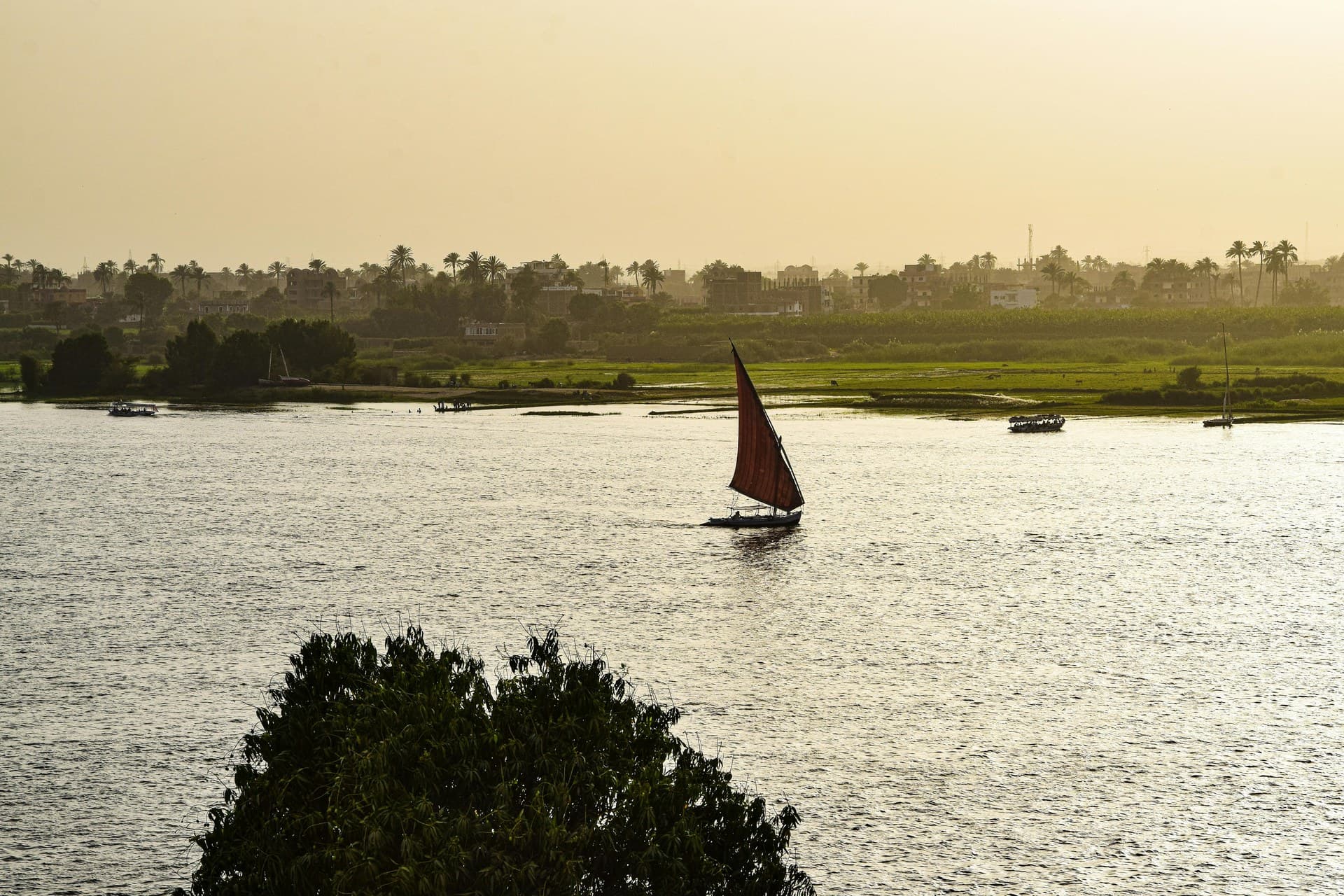 Felucca Sailing on the Nile — view 3