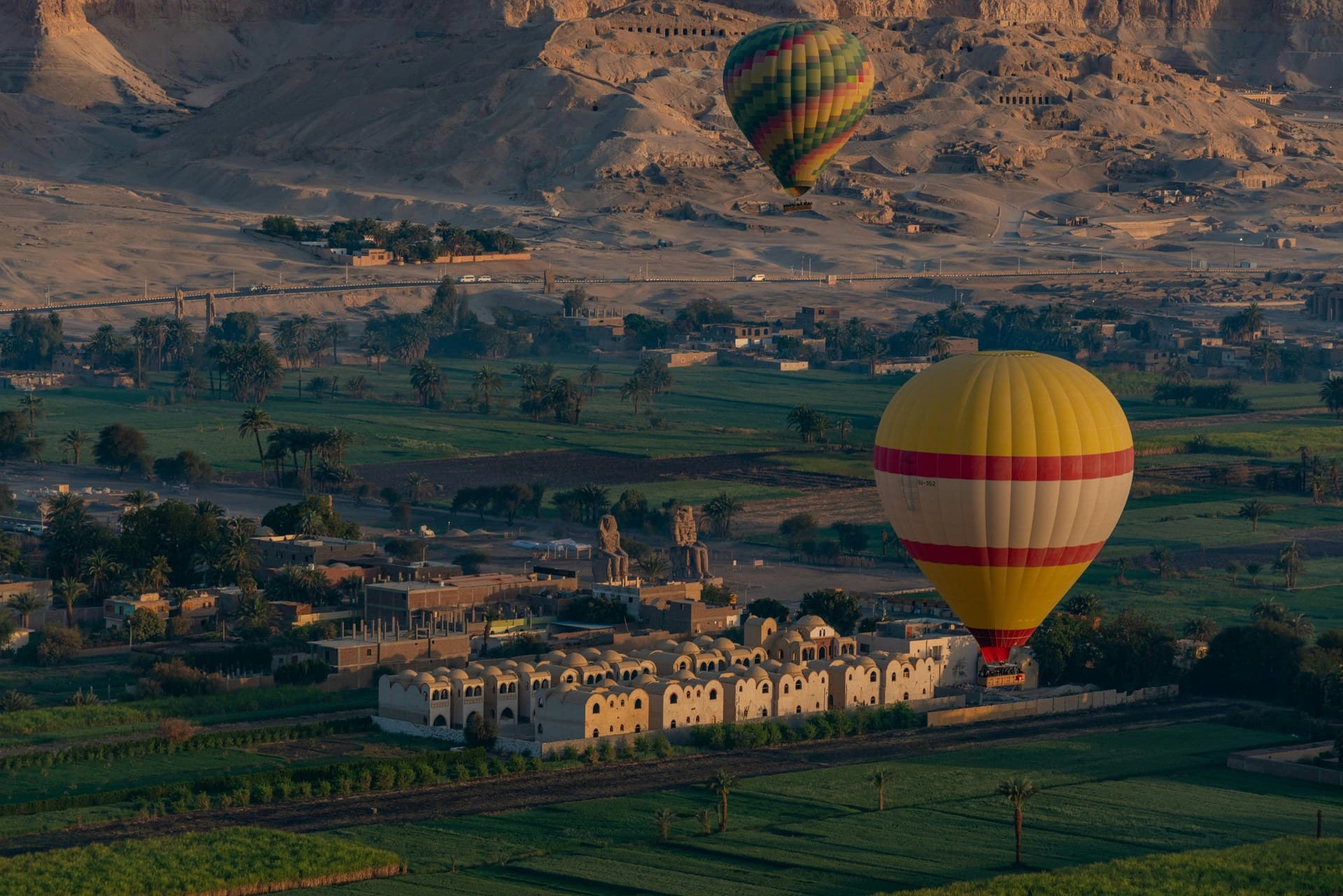 Hot Air Ballooning over Luxor — view 2