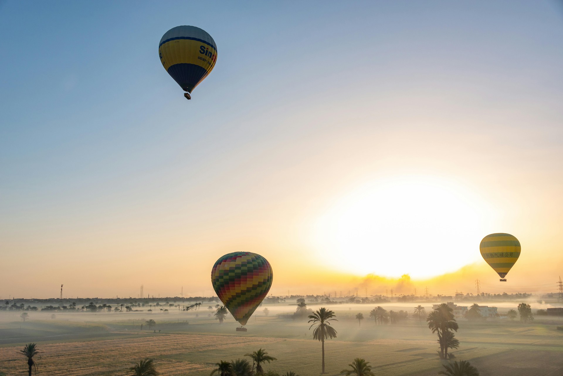 Hot Air Ballooning over Luxor — view 5